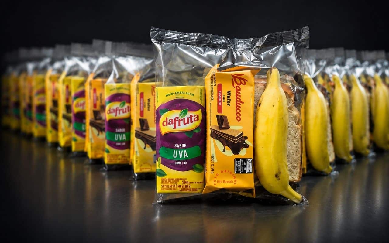 Kits lanche embalados individualmente em flow pack para empresas e eventos corporativos no Rio de Janeiro