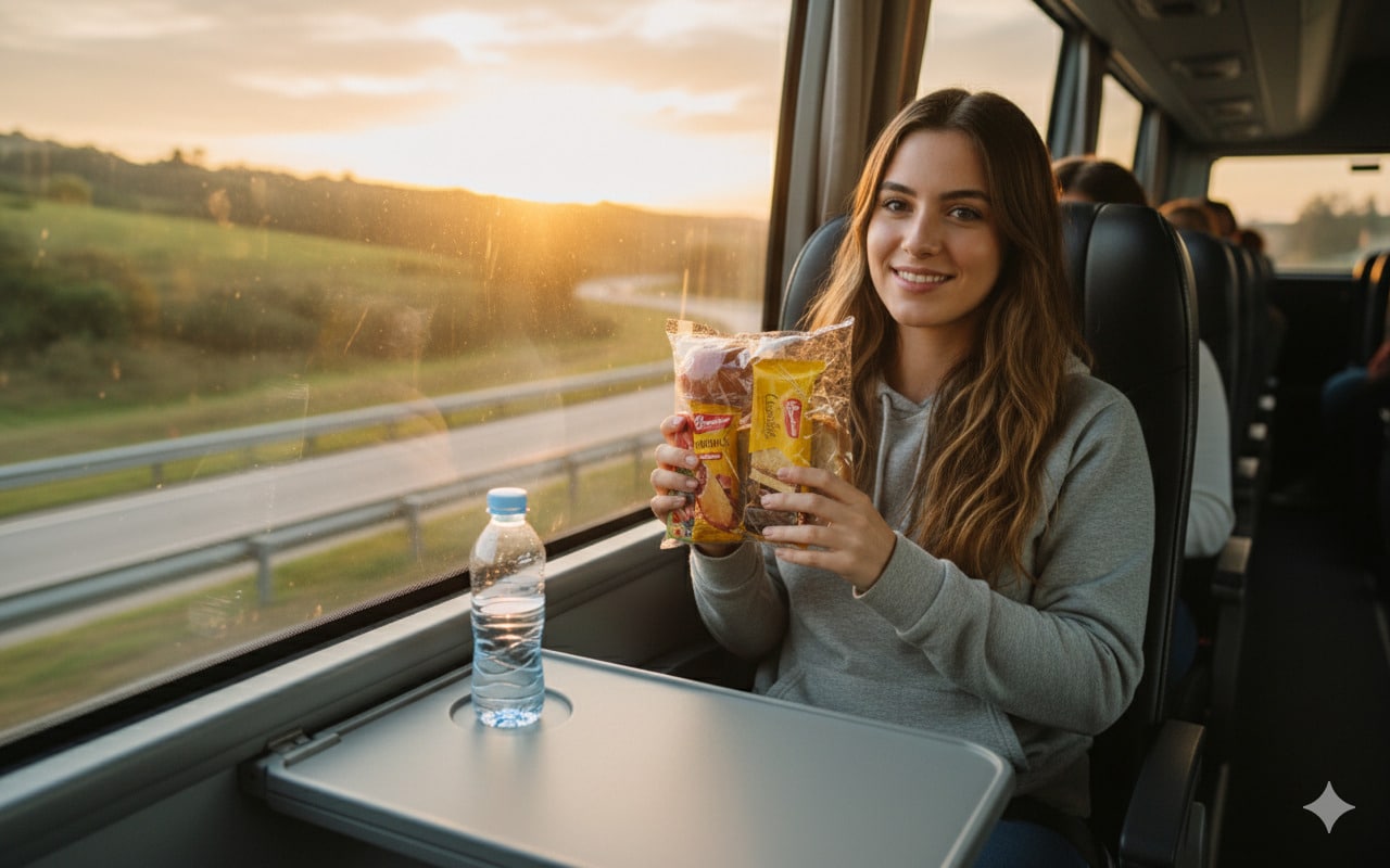 Kit lanche para viagem de ônibus e excursão.