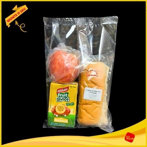 Desjejum Ideal Pós-Exames: Praticidade para Laboratórios, Clínicas e Hospitais 5 Kit lanche desjejum com suco 150ml, sanduiche de queijo e maçã.