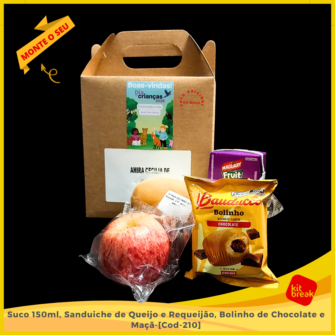 Kit Lanche Temático personalizado com tag e identidade visual para eventos escolares e corporativos no Rio de Janeiro