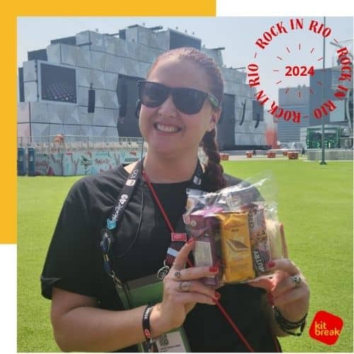 Kit lanche da Kit Break em um grande evento no Rio de Janeiro.