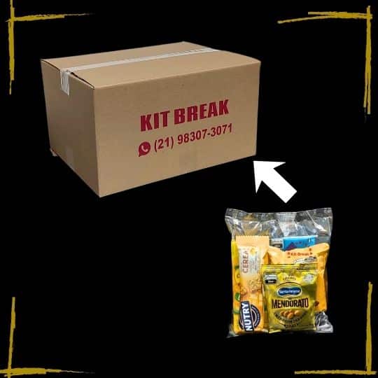 Caixa de transporte do kit lanche. Praticidade e segurança garantidas.