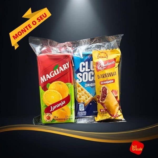 Kit Lanche para Eventos no Rio de Janeiro 10 Kit lanche simples em embalagem individual, prático para reuniões e pequenos eventos.