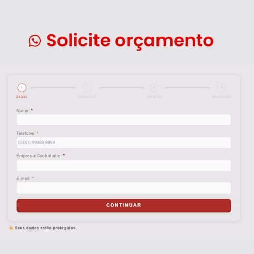 Formulario para solicitação de orçamento de kit lanche para evento.