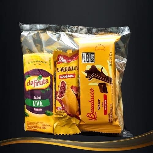 Kit lanche para evento com perecivel. Alementa com praticidade.