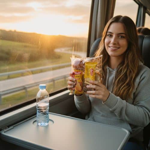 kit lanche para viagem em grupo com consumo prático durante deslocamento
