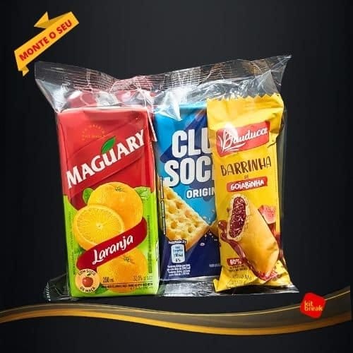 Kit lanche escolar para excursão e viagem em grupo, fácil de transportar