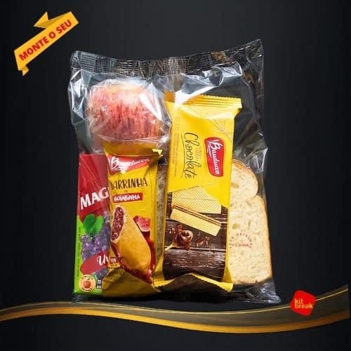 Kit lanche escolar reforçado para atividades longas, pronto para distribuir