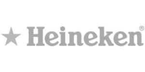 Logomarca do cliente Heineken atendido pela Kit Break no Rio de Janeiro