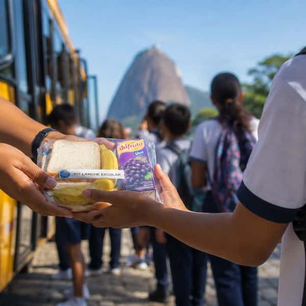 Kit lanche escolar para excursão de alunos no Rio de Janeiro