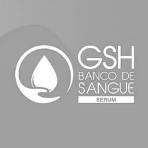 Logomarca do GSH Banco de Sangue, atendido pela Kit Break com Kit Lanche para desjejum de doadores no Rio de Janeiro