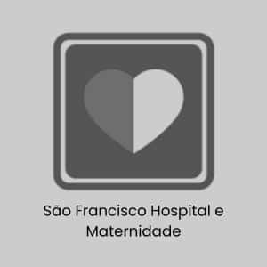Logomarca do São Francisco Hospital e Maternidade, atendido pela Kit Break com Kit Lanche para desjejum no Rio de Janeiro